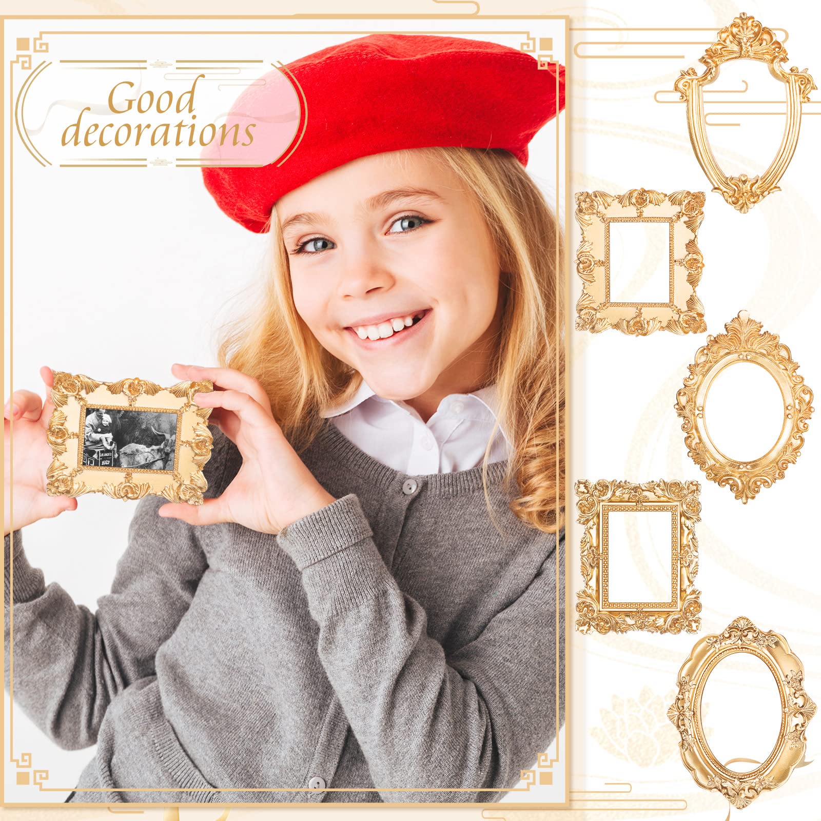 Amazon.com - Yalikop 20 Pcs Vintage Mini Picture Frames Small